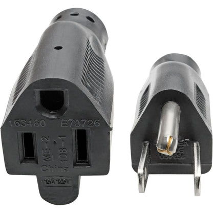 Alternate-Image2 Image for Tripp Lite by Eaton Power Extension Cord NEMA 5-15P to NEMA 5-15R - Heavy-Duty 15A 120V 14 AWG 10 ft. (3.05 m) Black