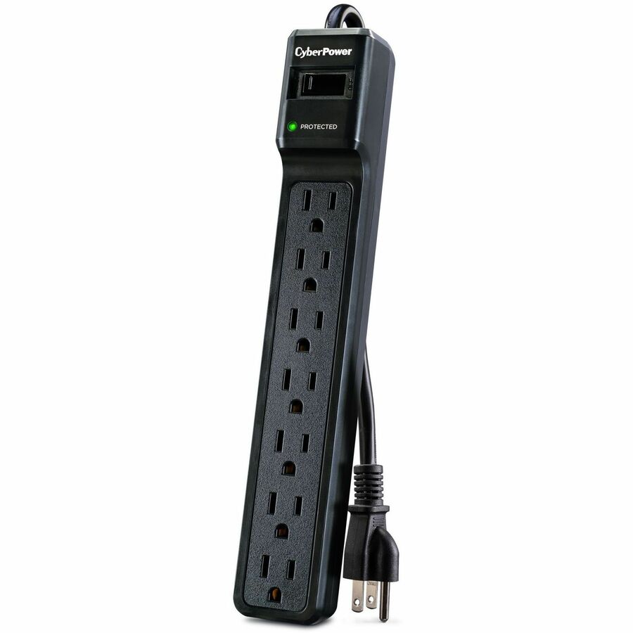 Alternate-Image1 Image for CyberPower CSB706 Essential 7 - Outlet Surge with 1500 J
