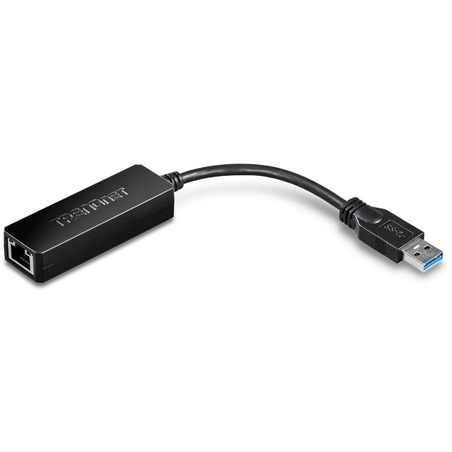Alternate-Image3 Image for TRENDnet USB 3.0 To Gigabit Ethernet Adapter, Full Duplex 2Gbps Ethernet Speeds, Up To 1Gbps, USB-A, Windows & Mac Compatibility, USB Powered, Simple Setup, Black, TU3-ETG