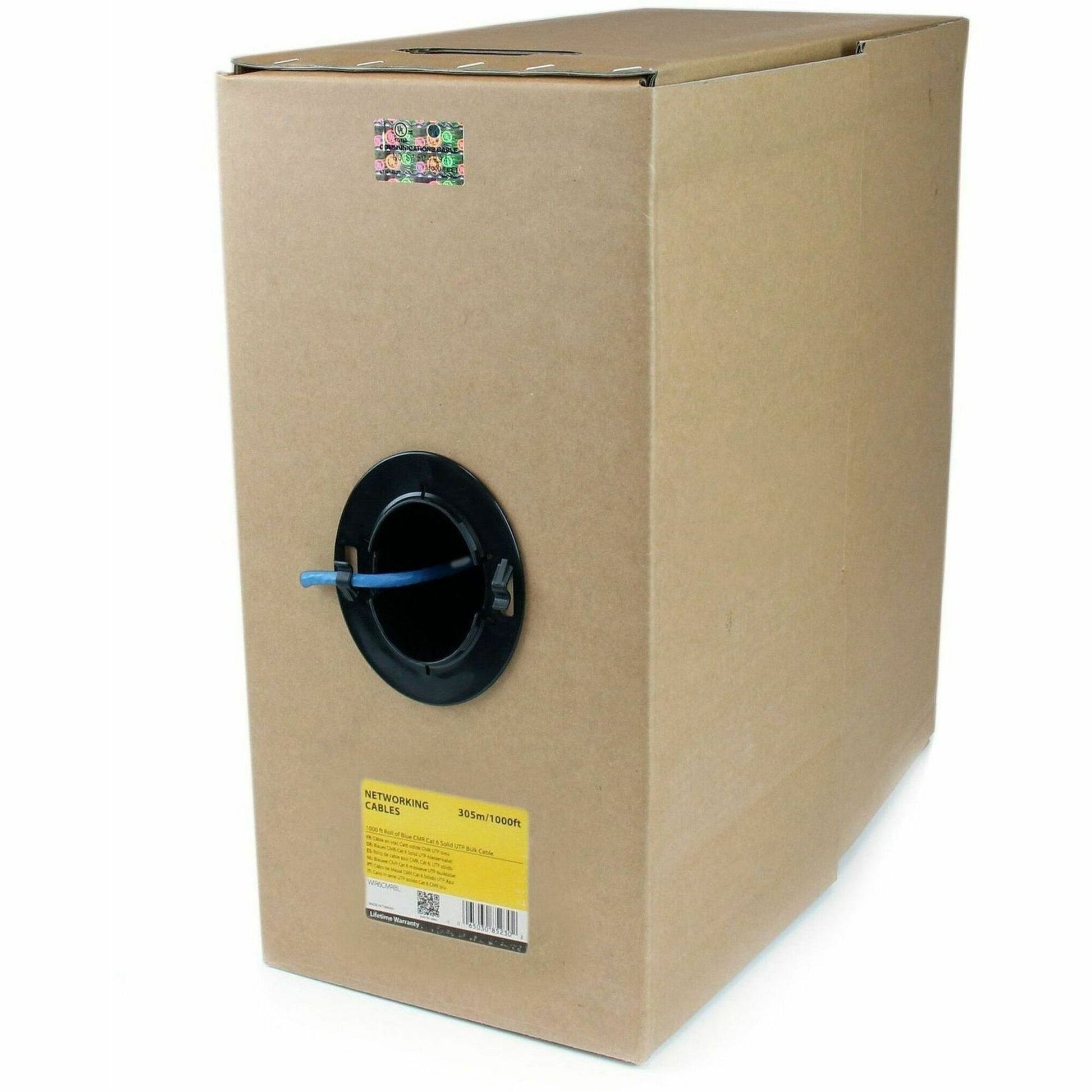 Main Image for StarTech.com Bulk Cat 6 Ethernet Cable - 1000 ft. (304,8m) - Solid - CMR-Rated - Blue - TAA Compliant