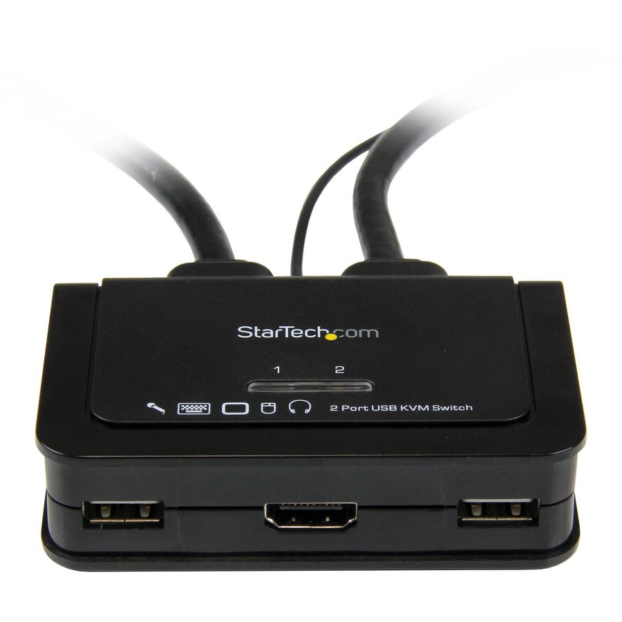 Top Image for StarTech.com 2 Port USB HDMI Cable KVM Switch with Audio and Remote Switch? USB Powered