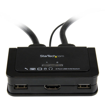 Top Image for StarTech.com 2 Port USB HDMI Cable KVM Switch with Audio and Remote Switch? USB Powered
