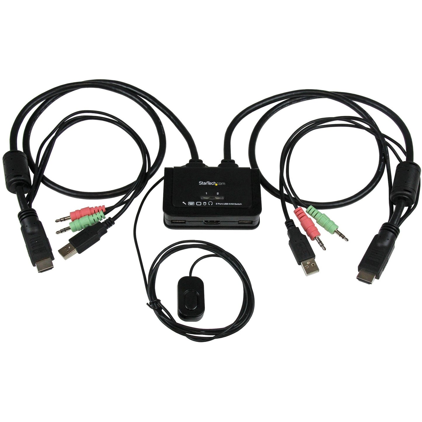 Main Image for StarTech.com 2 Port USB HDMI Cable KVM Switch with Audio and Remote Switch? USB Powered