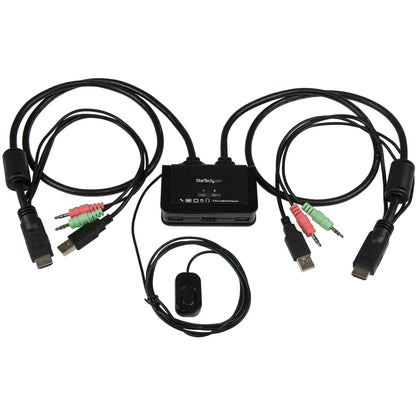 Main Image for StarTech.com 2 Port USB HDMI Cable KVM Switch with Audio and Remote Switch? USB Powered