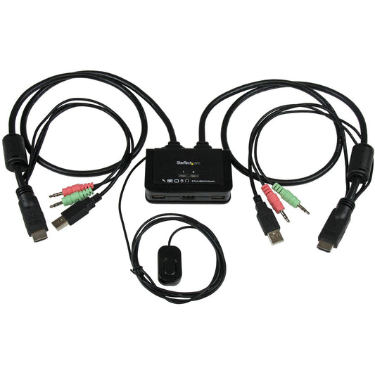 Main Image for StarTech.com 2 Port USB HDMI Cable KVM Switch with Audio and Remote Switch? USB Powered