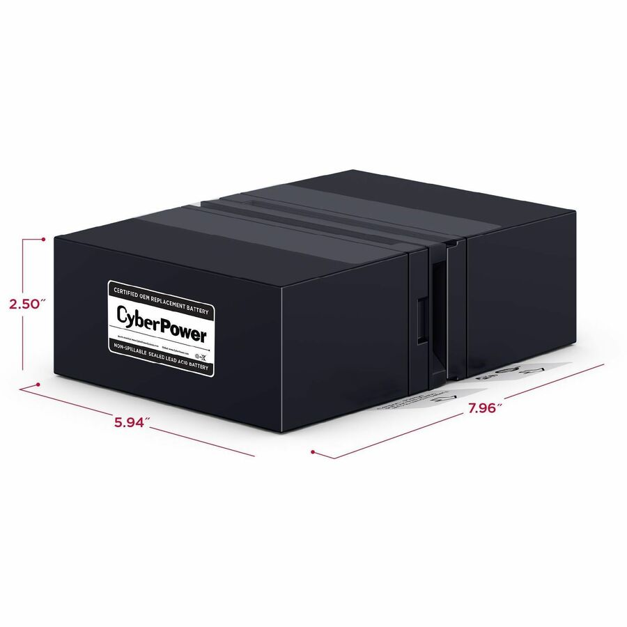 Alternate-Image2 Image for CyberPower RB1280X2B Replacement Battery Cartridge