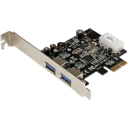 Main Image for StarTech.com 2 Port PCI Express (PCIe) SuperSpeed USB 3.0 Card Adapter with UASP - 5Gbps - LP4 Power