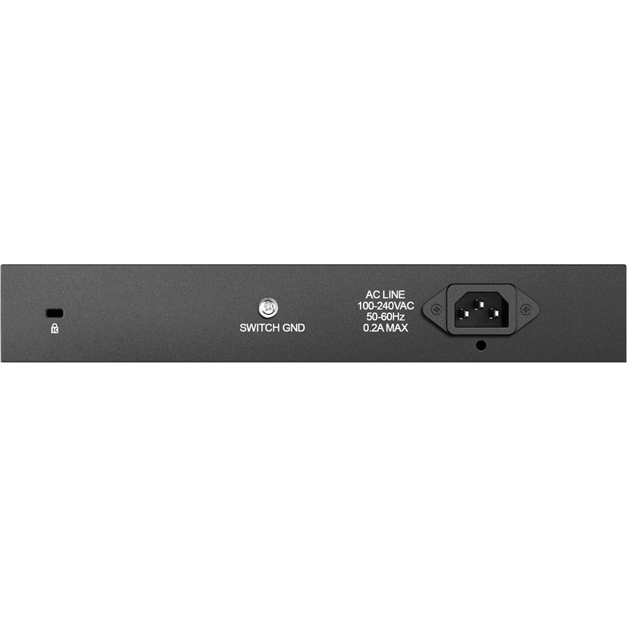 Rear Image for D-Link DGS-1016D 16-Port Gigabit Unmanaged Metal Desktop or Rackmount Switch
