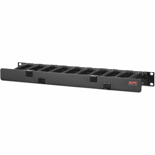Main Image for APC NetShelter Cable Management, Horizontal Cable Manager, 1U, Single Side with Cover, Black, 483 x 44 x 110 mm