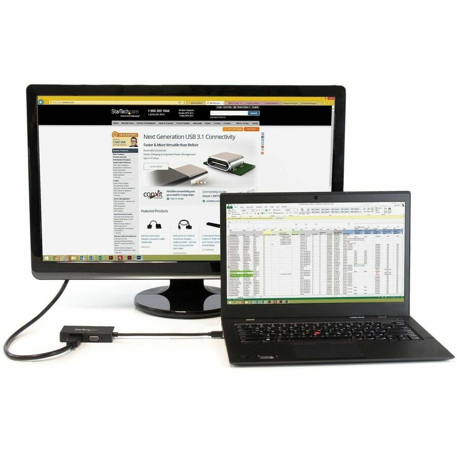 Alternate-Image4 Image for StarTech.com Mini DisplayPort Adapter - 3-in-1 - 1080p - Monitor Adapter - Mini DP to HDMI / VGA / DVI Adapter Hub