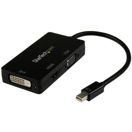 Main Image for StarTech.com Mini DisplayPort Adapter - 3-in-1 - 1080p - Monitor Adapter - Mini DP to HDMI / VGA / DVI Adapter Hub