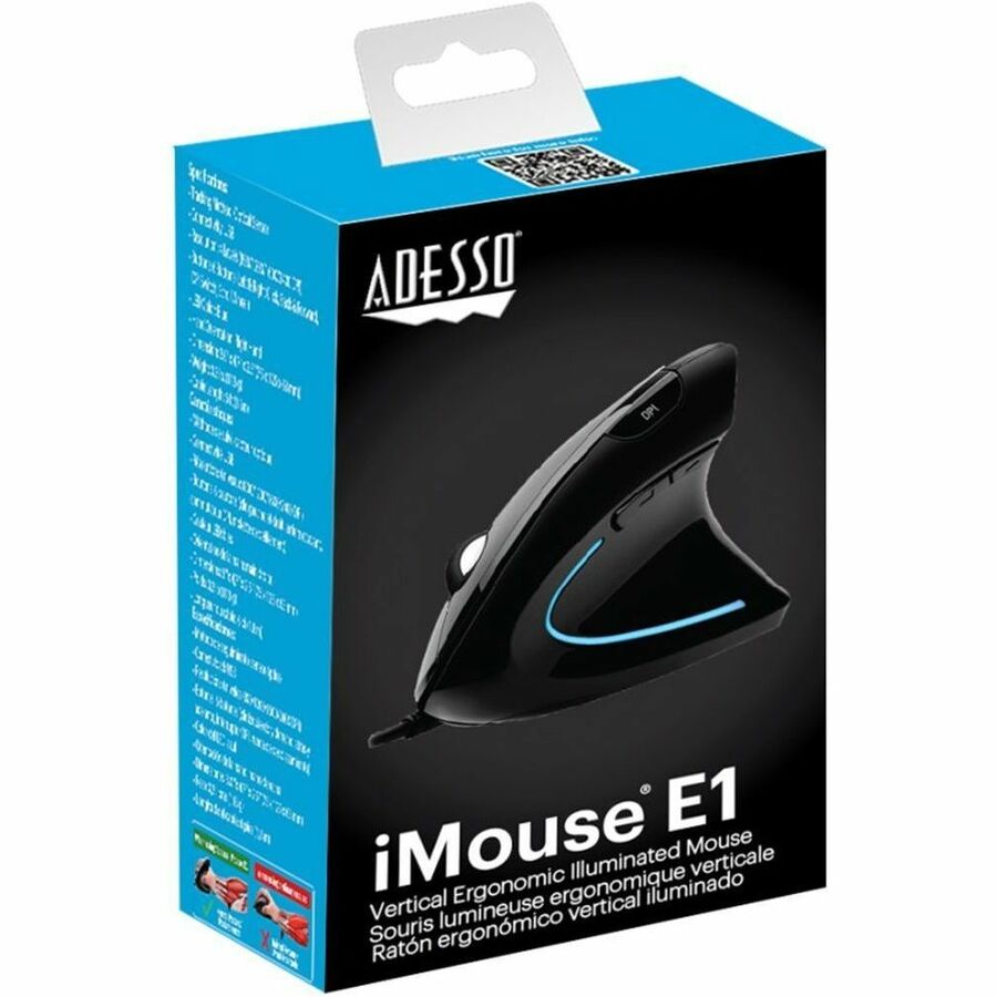 Alternate-Image8 Image for Adesso iMouse E1 Vertical Ergonomic Illuminated Mouse