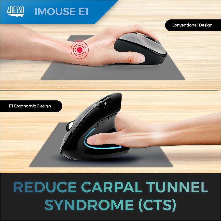 Alternate-Image5 Image for Adesso iMouse E1 Vertical Ergonomic Illuminated Mouse