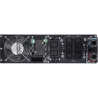 Rear Image for Eaton 9PX 8000VA 7200W 120V/208V Online Double-Conversion UPS - Hardwired Input, 1 L6-30R, 2 L14-30R, Hardwired Output, Cybersecure Network Card, Extended Run, 6U