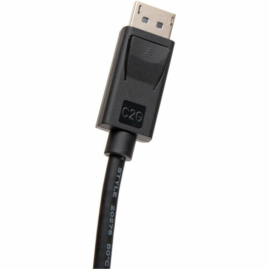 Alternate-Image3 Image for C2G 6ft DisplayPort Cable, 4K 60Hz, DisplayPort Male to DisplayPort Male, 10.8Gbps, 12 bpc, 36 bpp