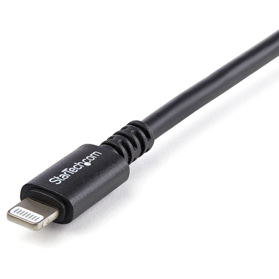 Alternate-Image1 Image for StarTech 3m (10ft) Long Black Apple&reg; 8-pin Lightning Connector to USB Cable for iPhone / iPod / iPad