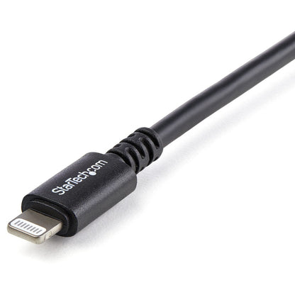 Alternate-Image1 Image for StarTech 3m (10ft) Long Black Apple&reg; 8-pin Lightning Connector to USB Cable for iPhone / iPod / iPad