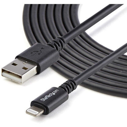 Alternate-Image3 Image for StarTech 3m (10ft) Long Black Apple&reg; 8-pin Lightning Connector to USB Cable for iPhone / iPod / iPad