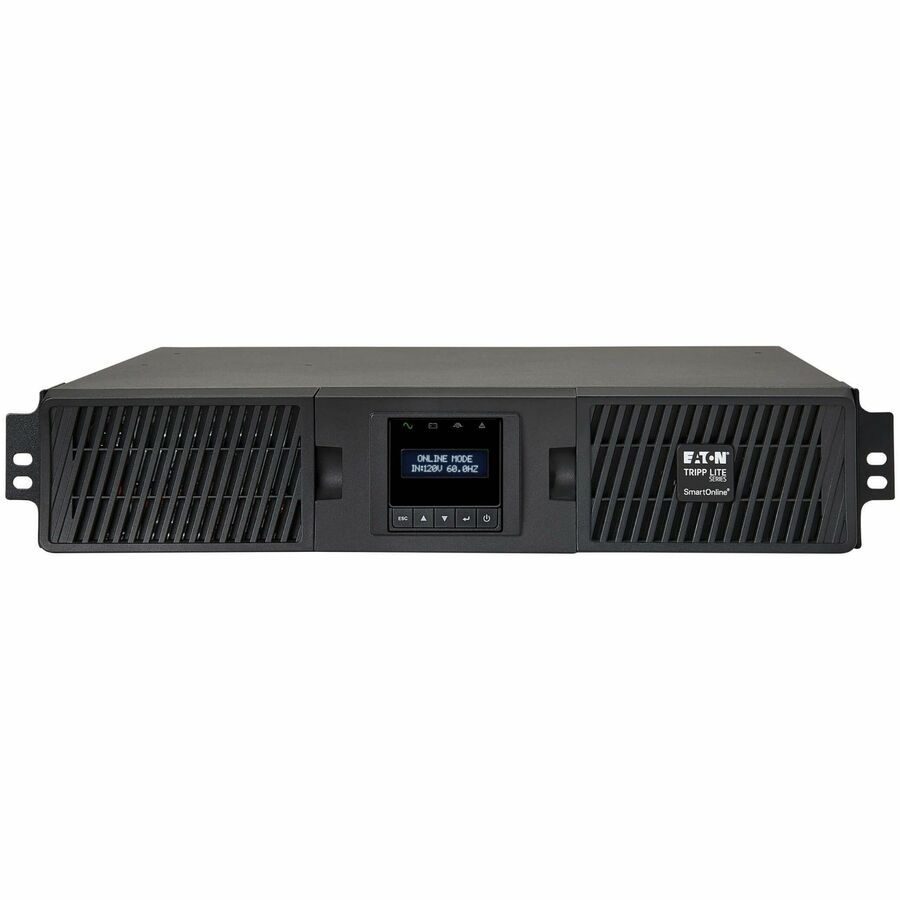 Front Image for Eaton Tripp Lite Series SmartOnline 3000VA 2700W 120V Double-Conversion UPS - 7 Outlets, Extended Run, Network Card Option, LCD, USB, DB9, 2U Rack/Tower