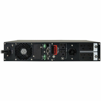 Rear Image for Eaton Tripp Lite Series SmartOnline 3000VA 2700W 120V Double-Conversion UPS - 7 Outlets, Extended Run, Network Card Option, LCD, USB, DB9, 2U Rack/Tower