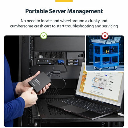 Alternate-Image3 Image for StarTech.com USB Crash Cart Adapter with File Transfer & Video Capture at 1920 x1200 60Hz, TAA