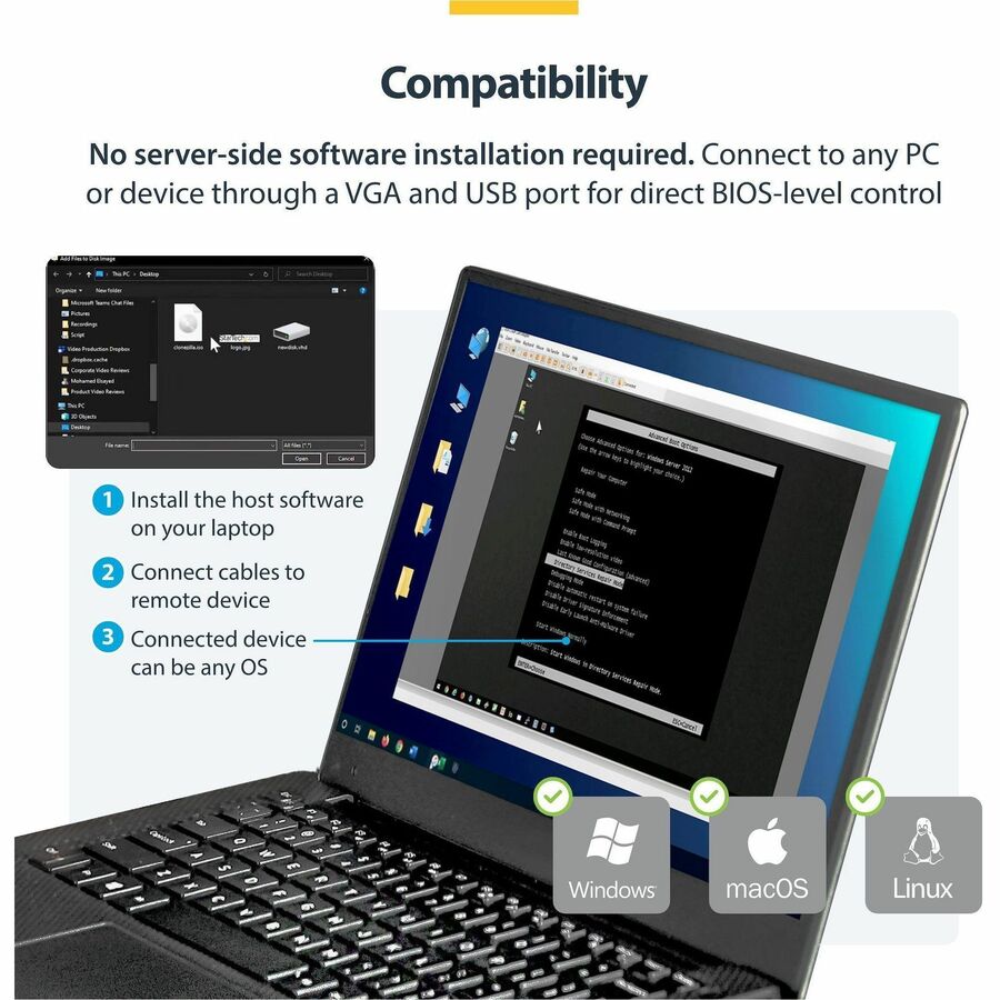 Alternate-Image4 Image for StarTech.com USB Crash Cart Adapter with File Transfer & Video Capture at 1920 x1200 60Hz, TAA