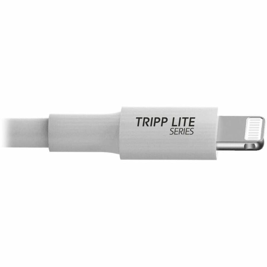 Alternate-Image4 Image for Eaton Tripp Lite Series USB-A to Lightning Sync/Charge Cable (M/M) - MFi Certified, White, 3 ft. (0.9 m)