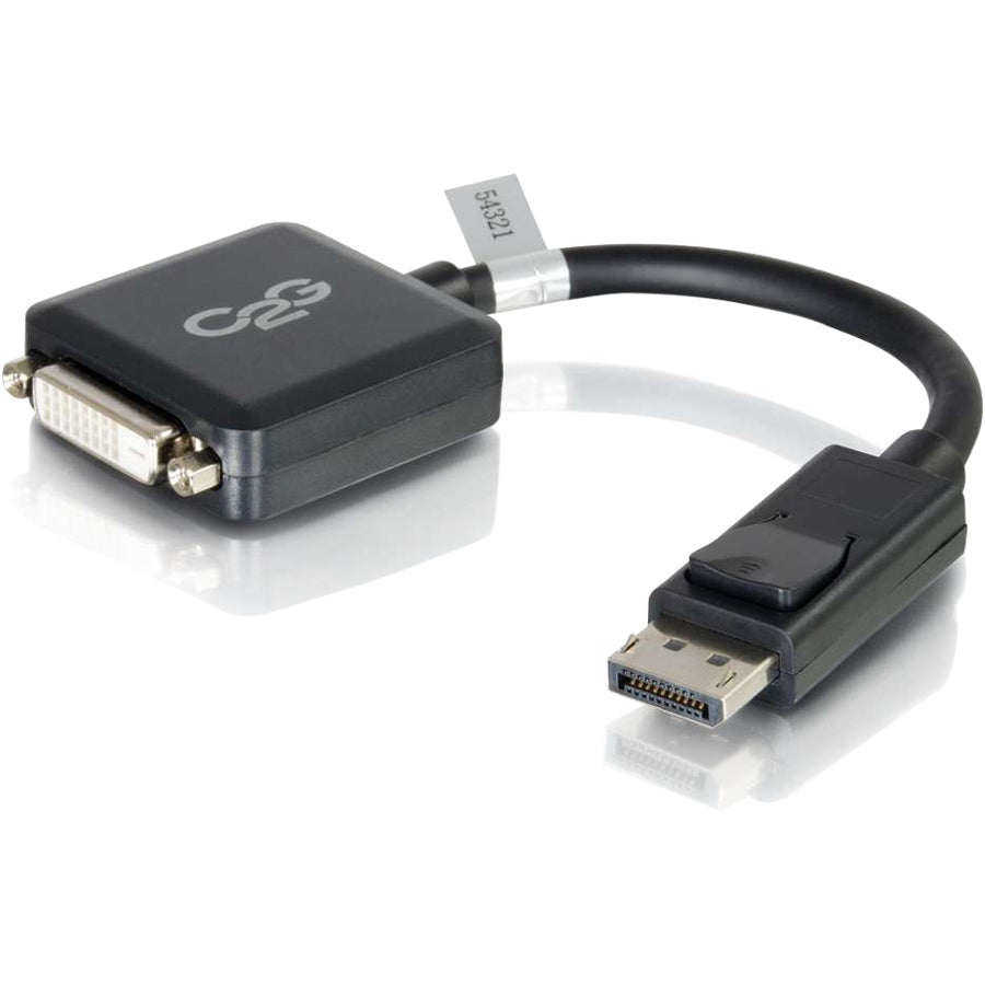 Top Image for C2G 8in DisplayPort to DVI-D (Single-Link) Adapter Converter - M/F