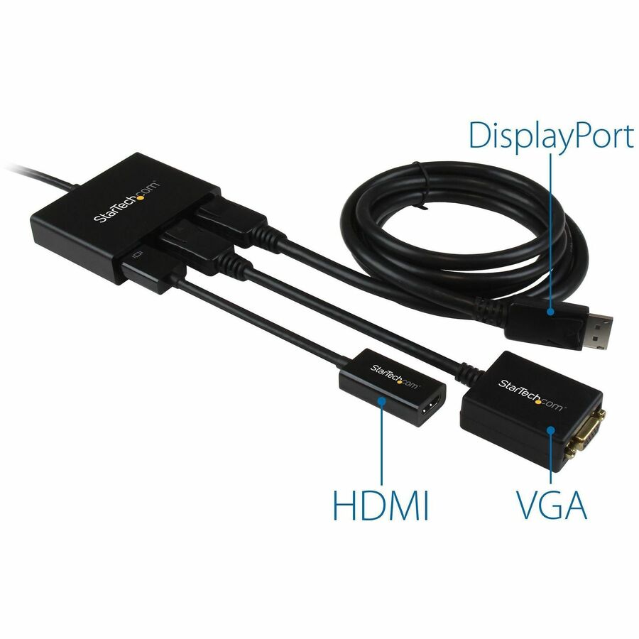 Alternate-Image5 Image for StarTech.com 3-Port DisplayPort 1.2 Splitter, DisplayPort to 3x DP Multi-Monitor Adapter, Dual 4K 30Hz and 1080p Computer MST Hub, Windows