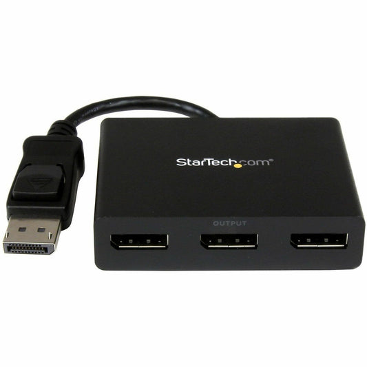 Main Image for StarTech.com 3-Port DisplayPort 1.2 Splitter, DisplayPort to 3x DP Multi-Monitor Adapter, Dual 4K 30Hz and 1080p Computer MST Hub, Windows