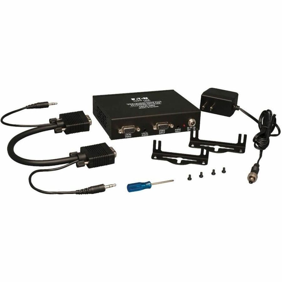 Alternate-Image2 Image for Eaton Tripp Lite Series 4-Port VGA over Cat5/6 Splitter/Extender, Box-Style Transmitter for Video/Audio, Up to 1000 ft. (305 m), TAA