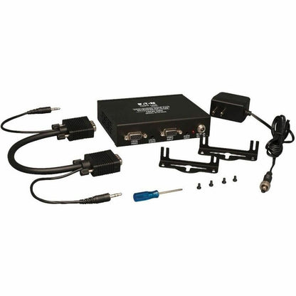 Alternate-Image2 Image for Eaton Tripp Lite Series 4-Port VGA over Cat5/6 Splitter/Extender, Box-Style Transmitter for Video/Audio, Up to 1000 ft. (305 m), TAA