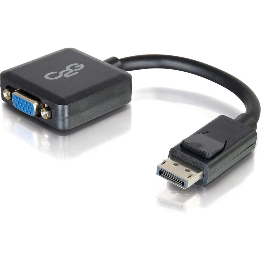 Main Image for C2G 8in DisplayPort to VGA Active Adapter Converter - DisplayPort Male to VGA Female, 1920 x 1200, Black
