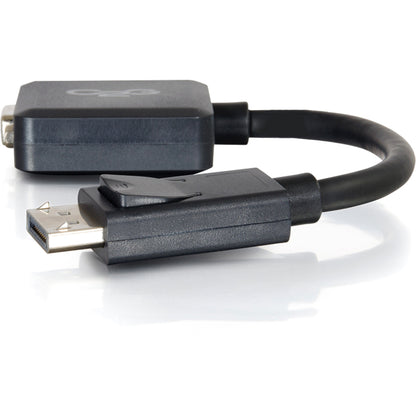 Alternate-Image2 Image for C2G 8in DisplayPort to VGA Active Adapter Converter - DisplayPort Male to VGA Female, 1920 x 1200, Black