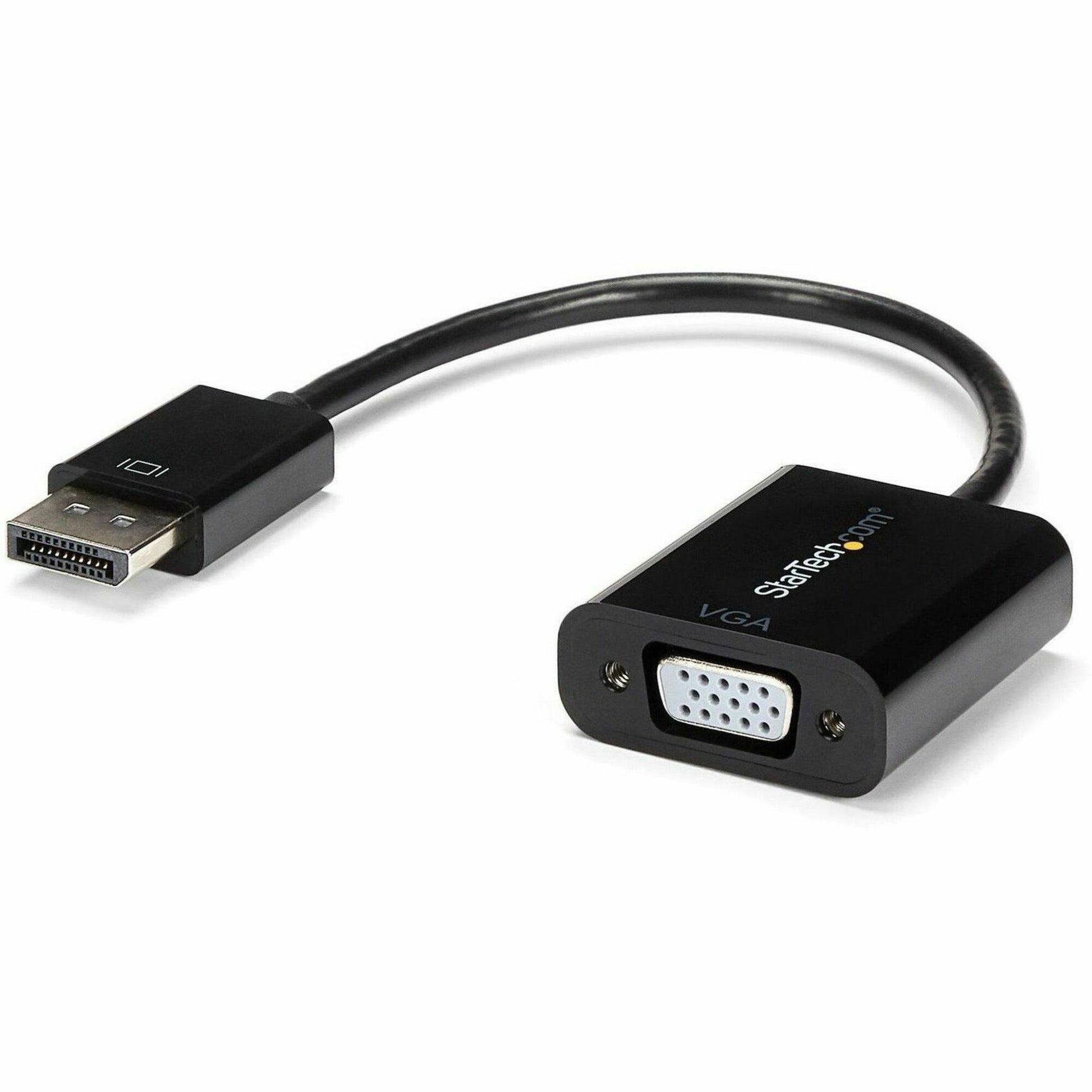 Main Image for StarTech.com DisplayPort to VGA Adapter, Active DP to VGA Converter, 1080p Video, DP to VGA Adapter Dongle (Digital to Analog), DP 1.2