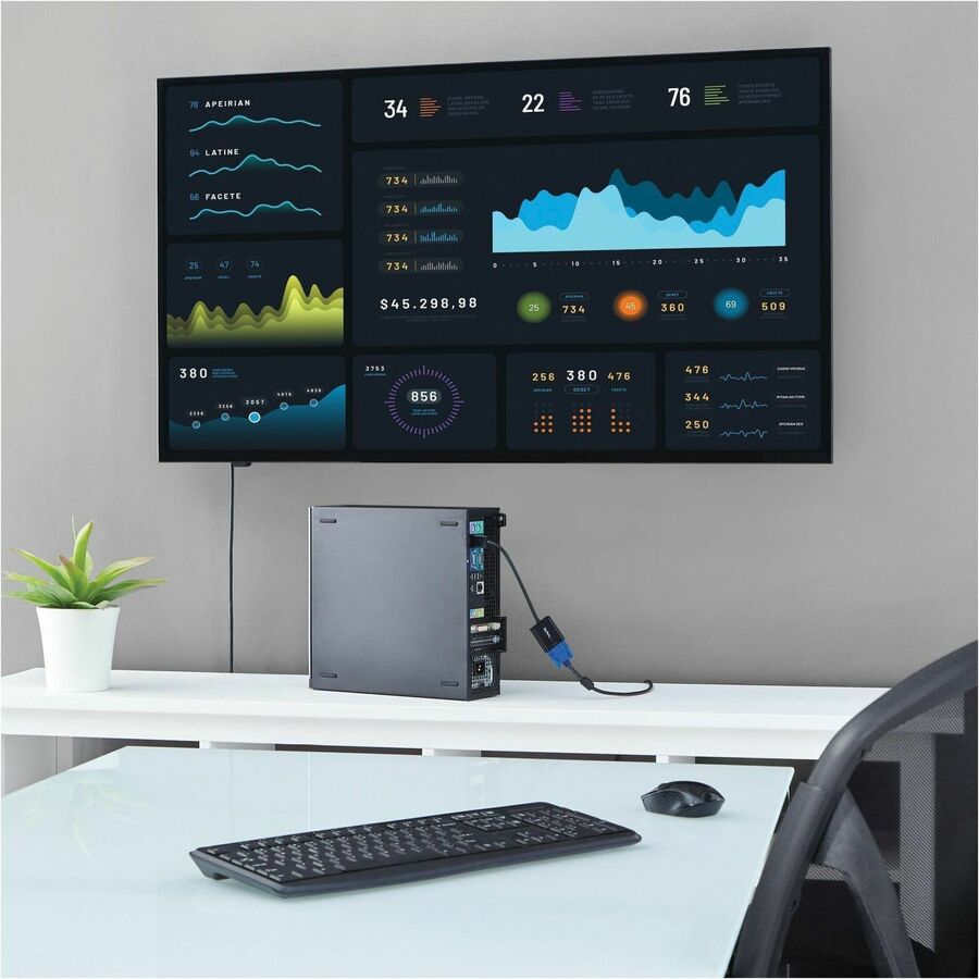 Alternate-Image7 Image for StarTech.com DisplayPort to VGA Adapter, Active DP to VGA Converter, 1080p Video, DP to VGA Adapter Dongle (Digital to Analog), DP 1.2