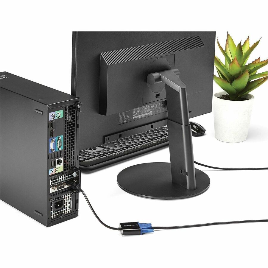 Alternate-Image5 Image for StarTech.com DisplayPort to VGA Adapter, Active DP to VGA Converter, 1080p Video, DP to VGA Adapter Dongle (Digital to Analog), DP 1.2