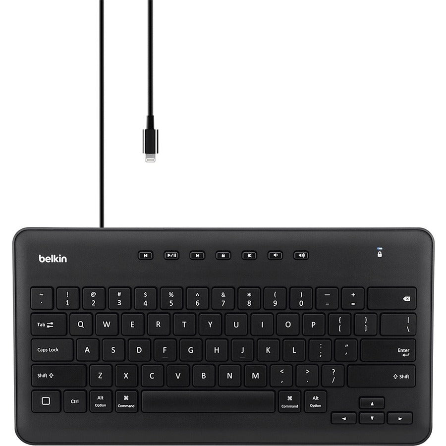 Front Image for Belkin Wired Keyboard for iPad with Lightning Connector - Designed for Classroom Use - MFI Certified