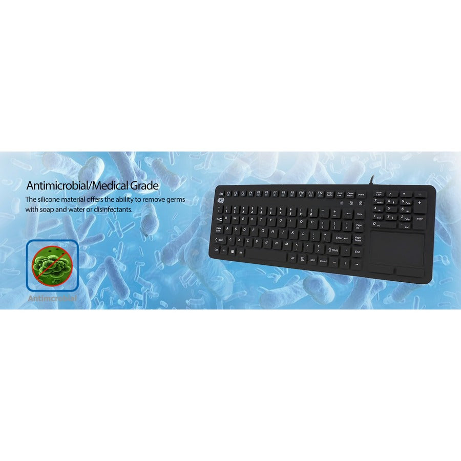 Alternate-Image9 Image for Adesso Antimicrobial Waterproof Touchpad Keyboard