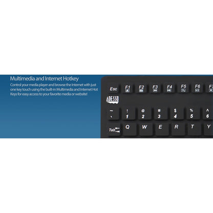 Alternate-Image6 Image for Adesso Antimicrobial Waterproof Touchpad Keyboard