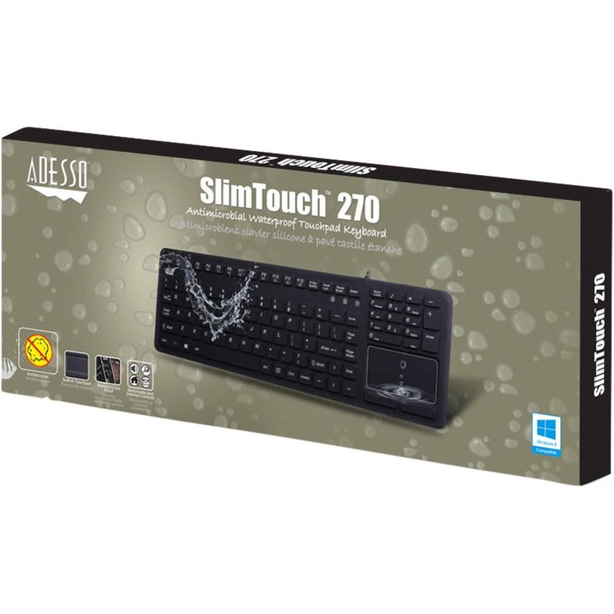 Alternate-Image4 Image for Adesso Antimicrobial Waterproof Touchpad Keyboard