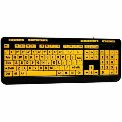 Main Image for Adesso Luminous 4X Large Print Multimedia Desktop Keyboard