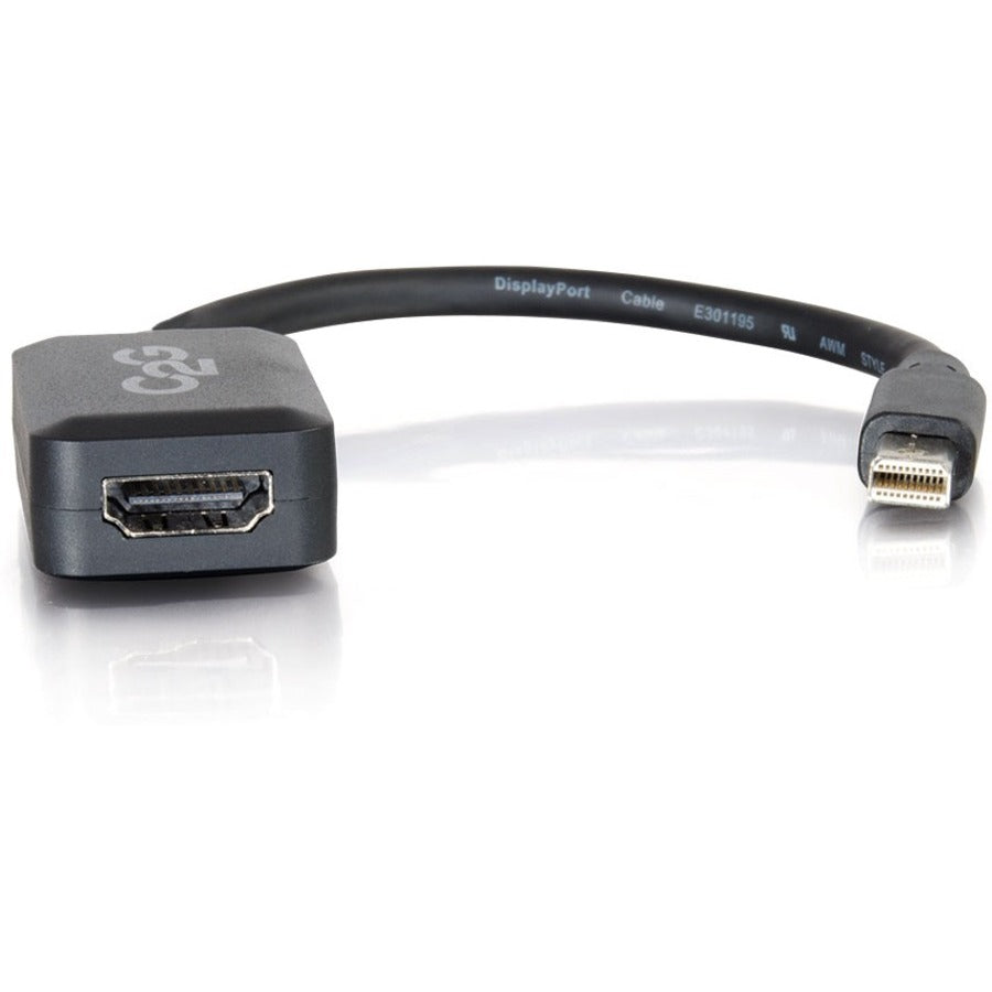 Front Image for C2G Mini DisplayPort to HDMI Adapter - Black