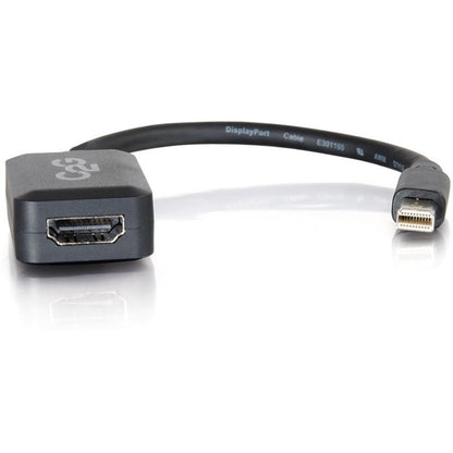 Front Image for C2G Mini DisplayPort to HDMI Adapter - Black