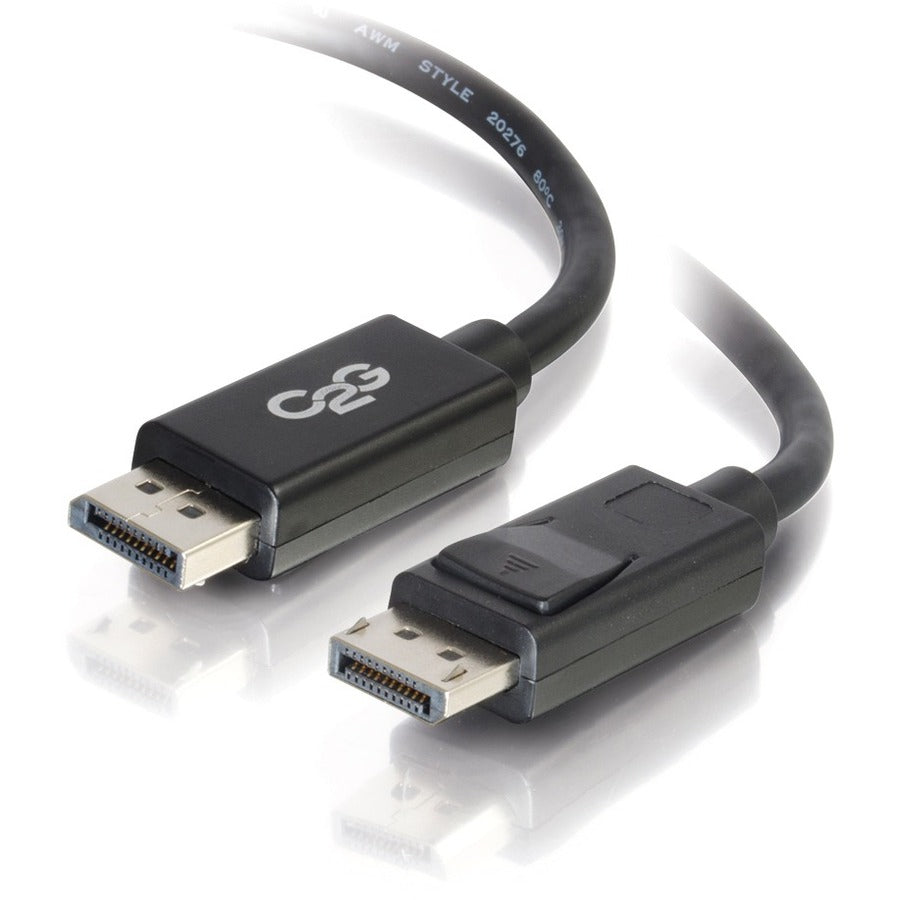 Main Image for C2G 10ft DisplayPort Cable with Latches, 4K 60Hz, DisplayPort Male to DisplayPort Male, 30V