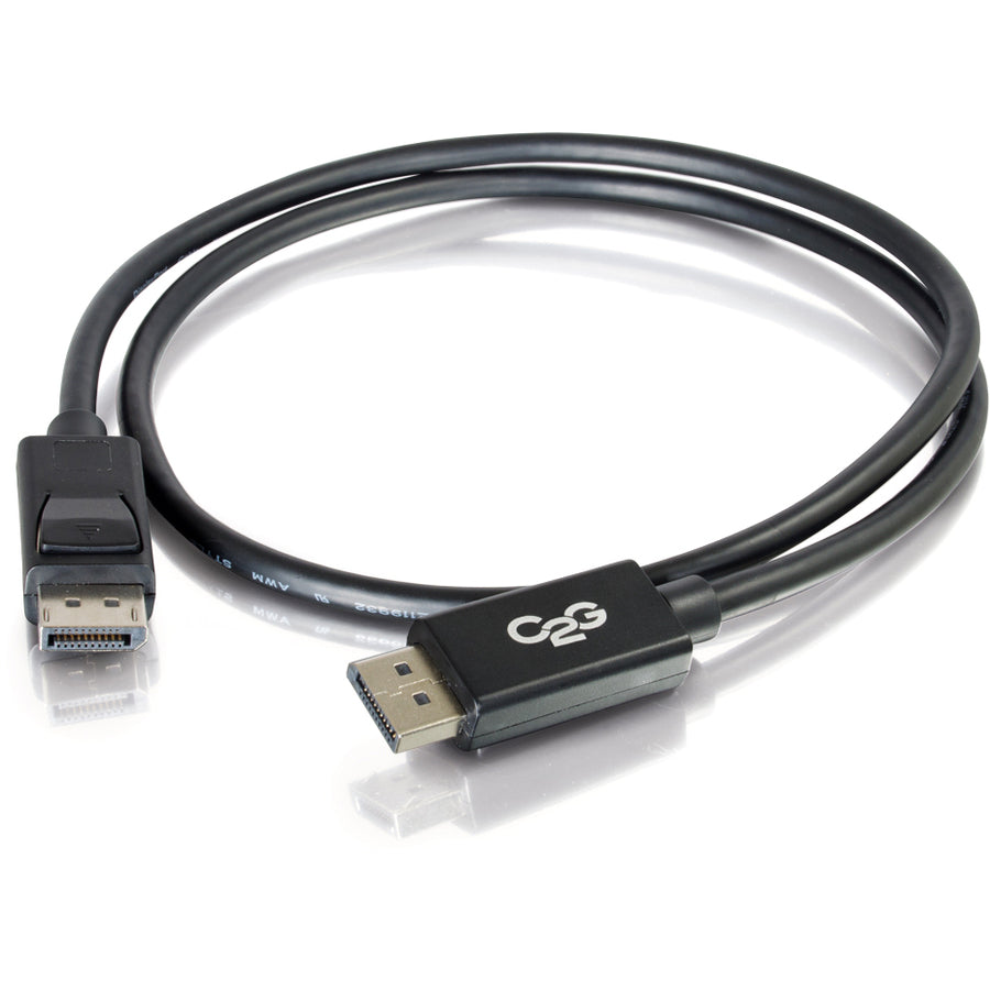Alternate-Image4 Image for C2G 10ft DisplayPort Cable with Latches, 4K 60Hz, DisplayPort Male to DisplayPort Male, 30V