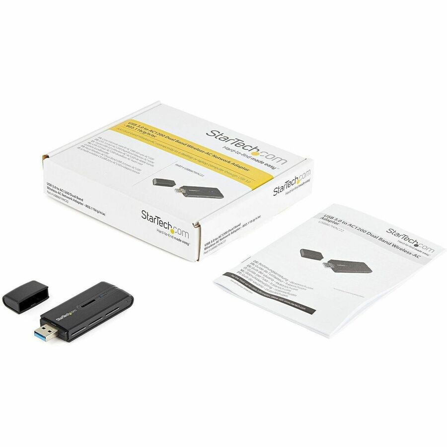 Alternate-Image1 Image for StarTech.com USB 3.0 AC1200 Dual Band Wireless-AC Network Adapter - 802.11ac WiFi Adapter