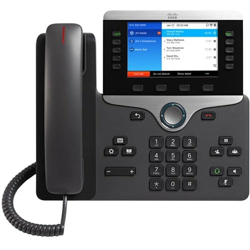Main Image for Cisco 8861 IP Phone - Corded/Cordless - Corded - Bluetooth - Wall Mountable, Desktop - Black