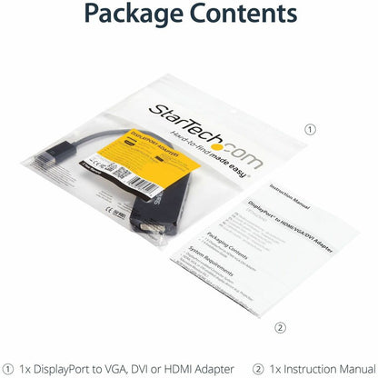 Alternate-Image5 Image for StarTech.com Travel A/V adapter: 3-in-1 DisplayPort to VGA DVI or HDMI converter