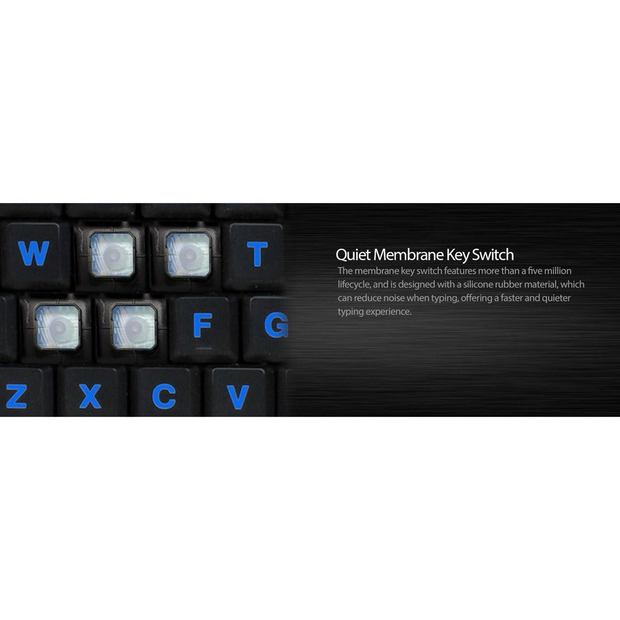 Alternate-Image5 Image for Adesso 3-Color Illuminated Compact Multimedia Keyboard